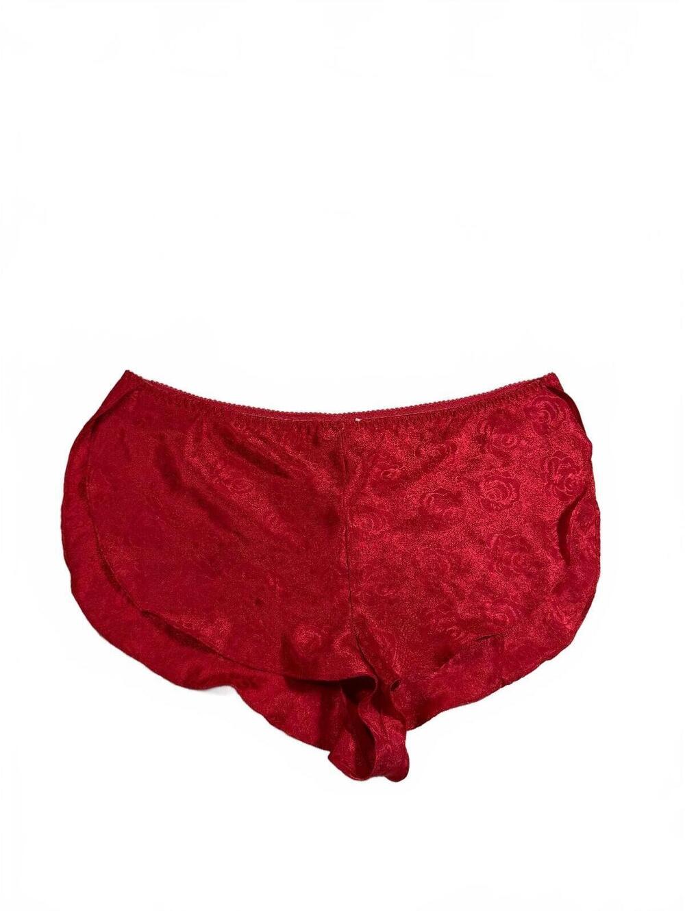 Vintage Fredericks of Hollywood Red Mini Sleep Short Size L